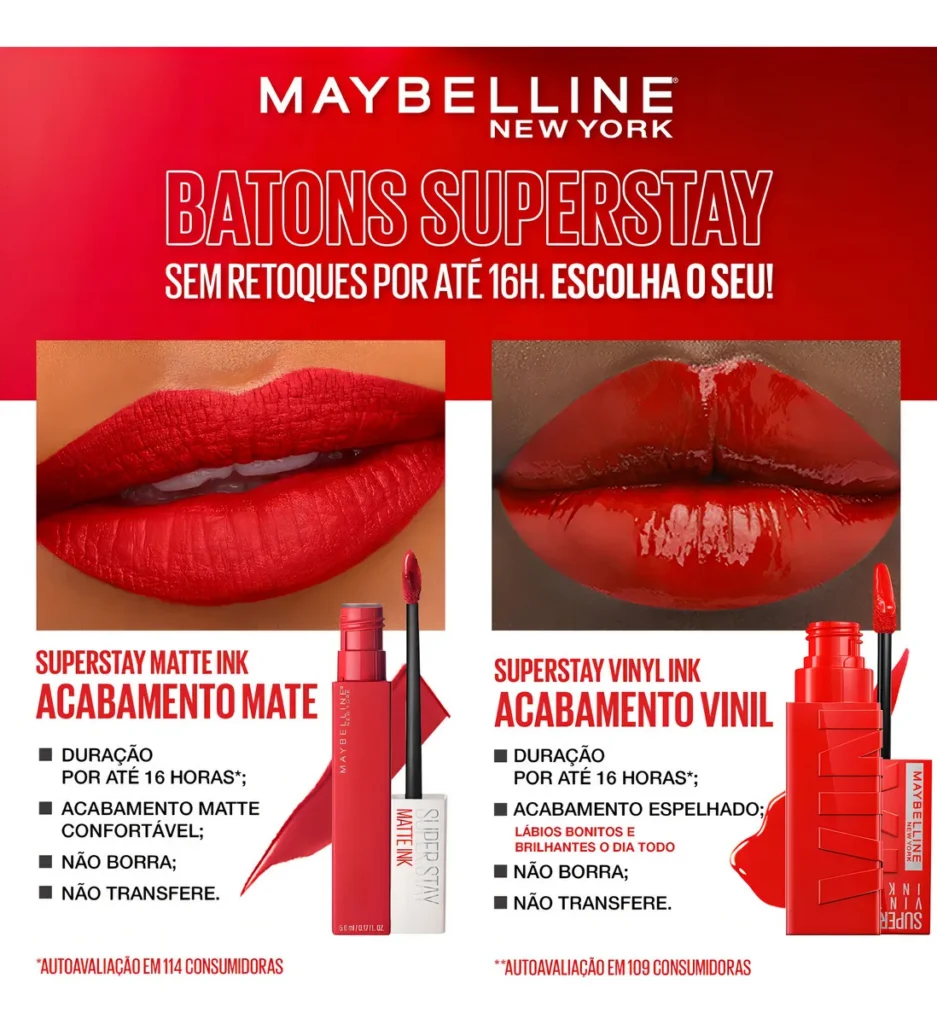 Batom Maybelline Matte Ink Super Stay